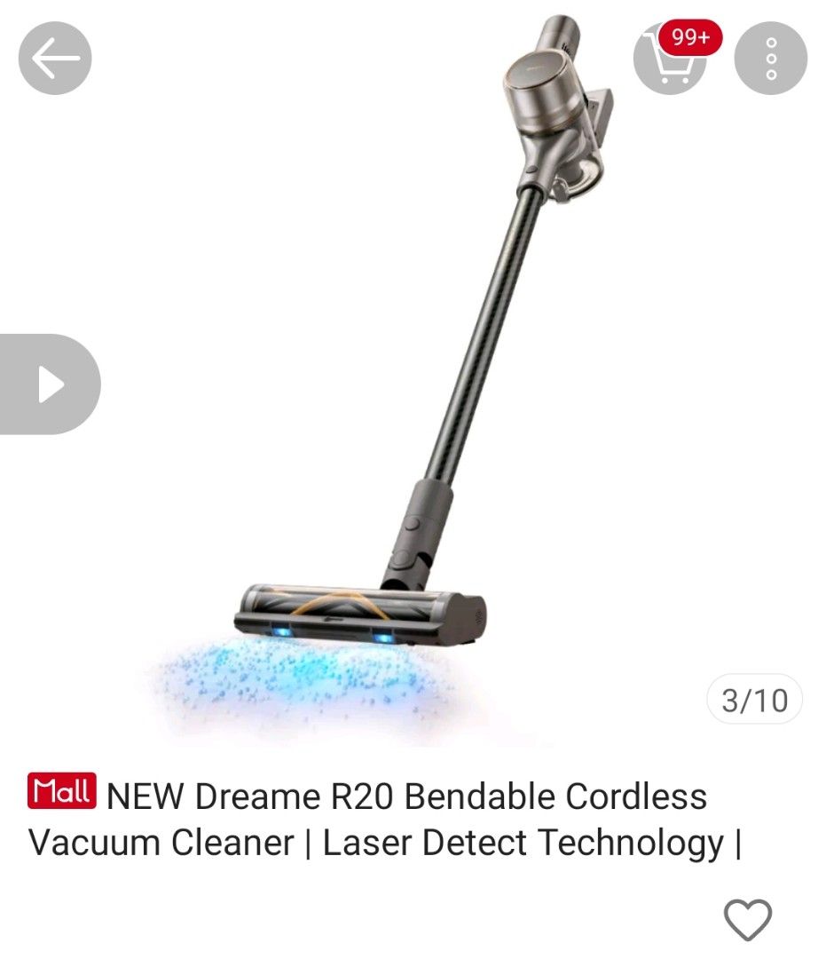 Dreame R20 Cordless Stick Vacuum, TV & Home Appliances, Vacuum Cleaner ...