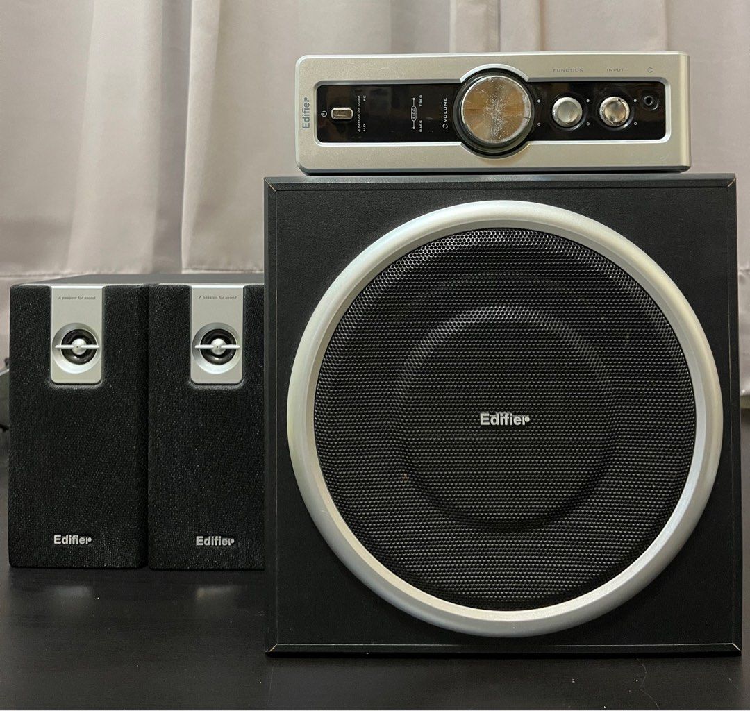 Edifier C2 三件式喇叭, 耳機及錄音音訊設備, 可攜式音響設備在旋轉拍賣