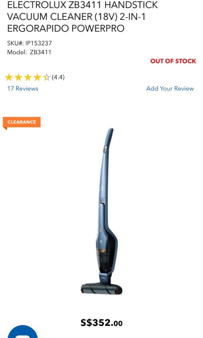 Electrolux ergorapido powerpro hot sale review