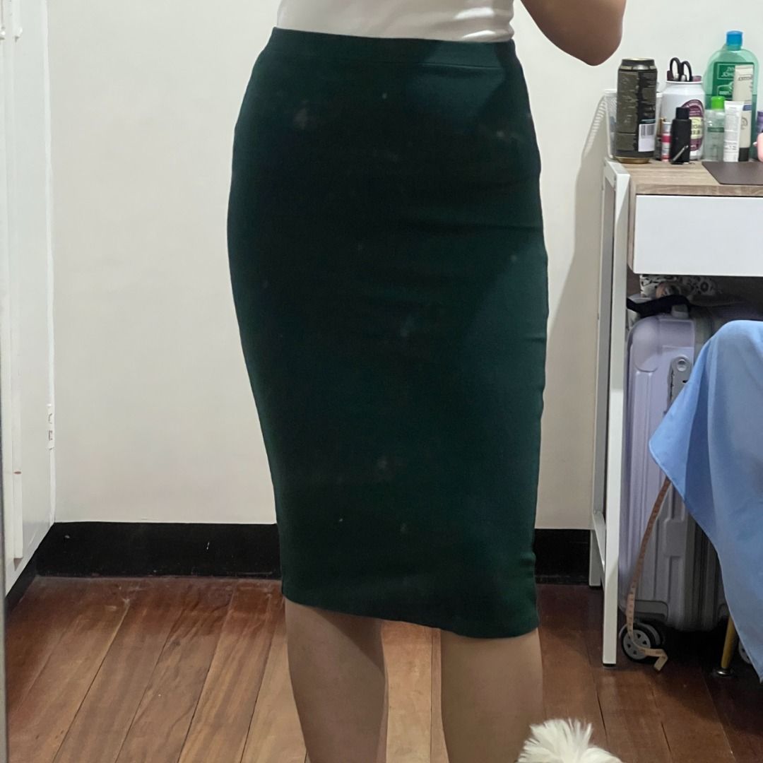 Green pencil sale skirt size 10