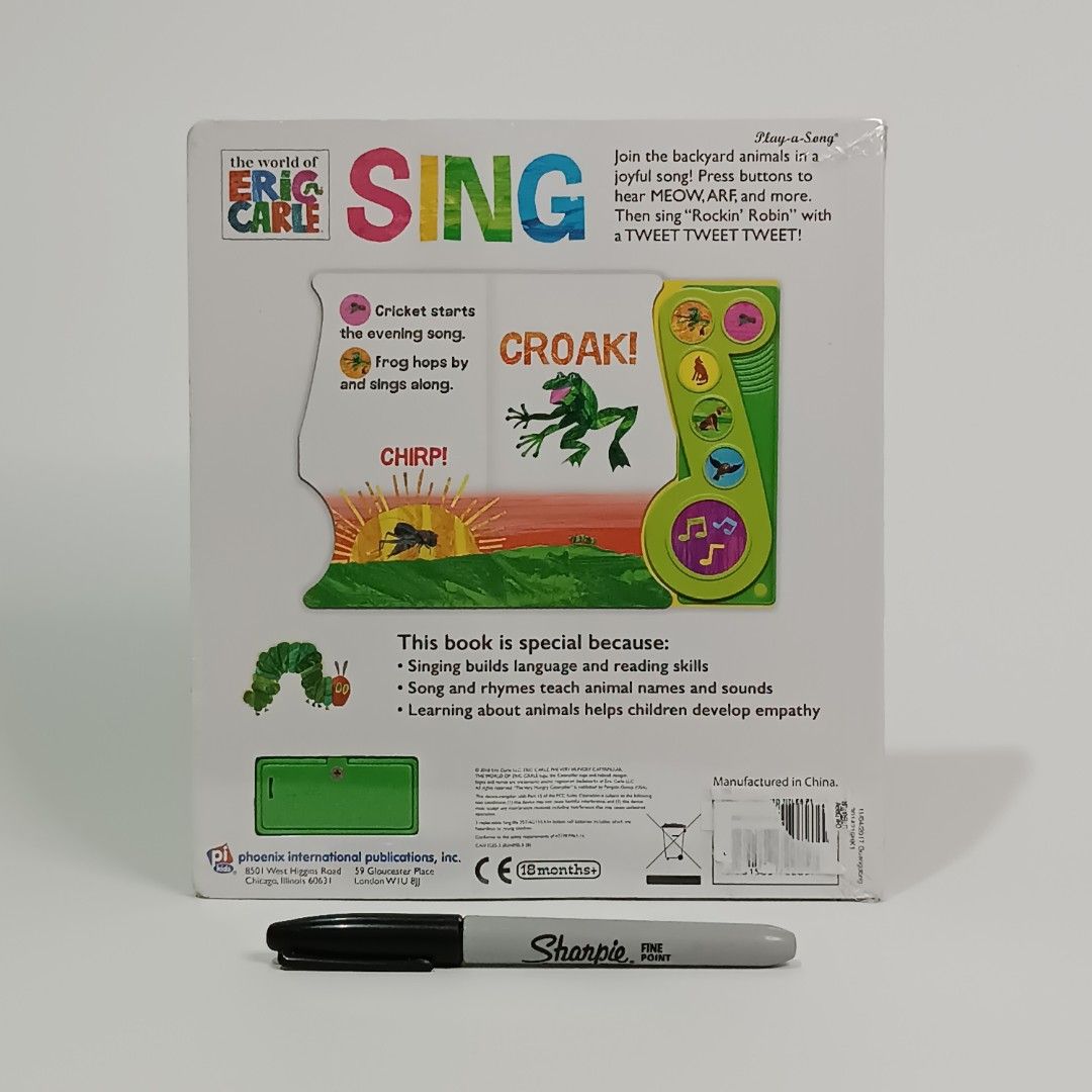 Eric Carle SING (Sound Book), Hobbies & Toys, Books & Magazines ...