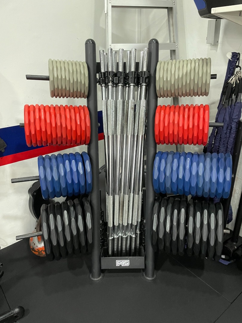F45 Barbell Pump Sets, Sports Equipment, Exercise & Fitness, Weights