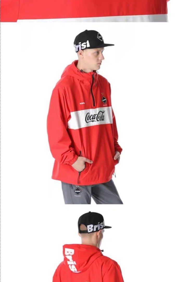 FCRB F.C. Real Bristol x Coca-Cola Half Zip Anorak Red Size L 20SS