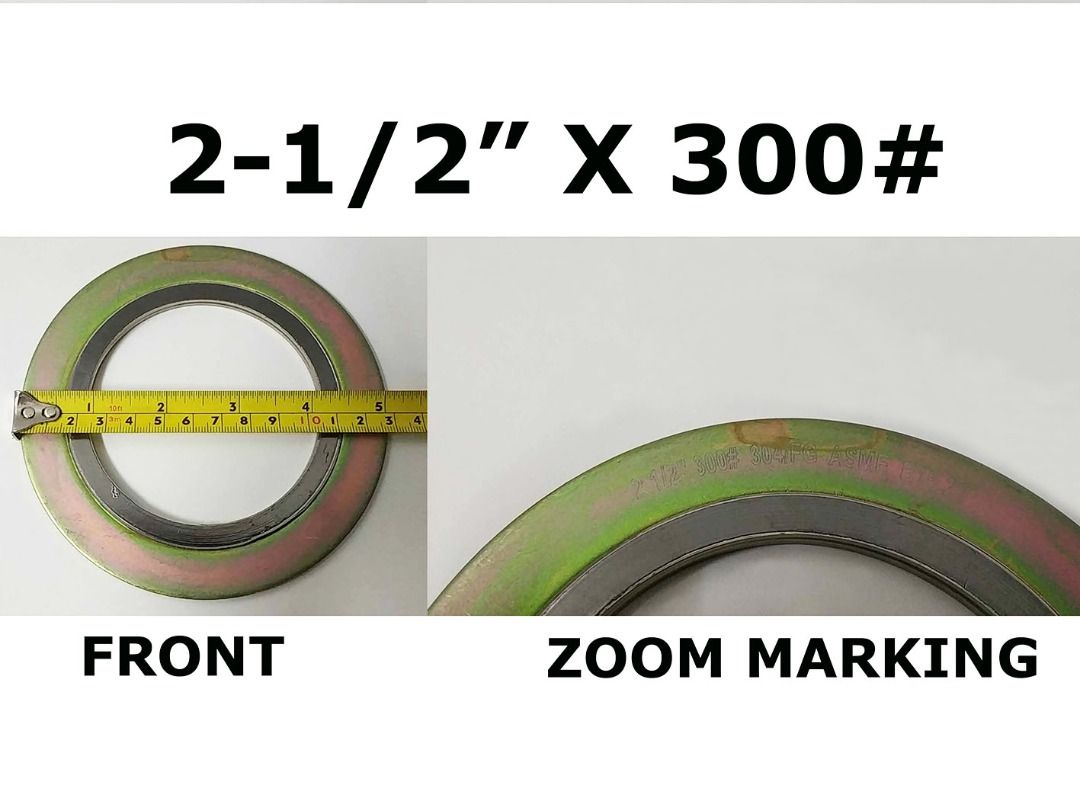 FLEXITALLIC GASKET 21/2" x 300 SPIRAL WOUND GASKET 304/FG ASME B16.20 21/2" X 300
