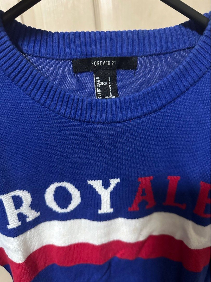 Royal blue sweater forever 21 sale