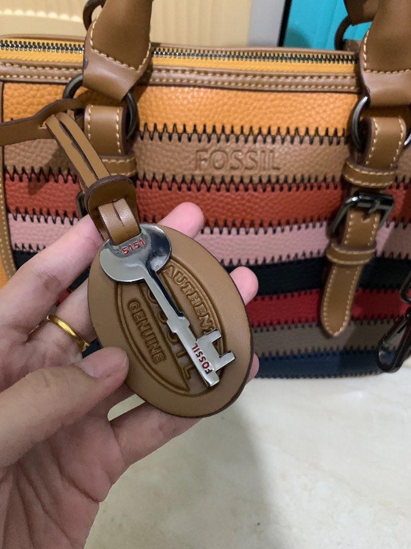 Fossil handbag mustard 5151 preloved tas premium