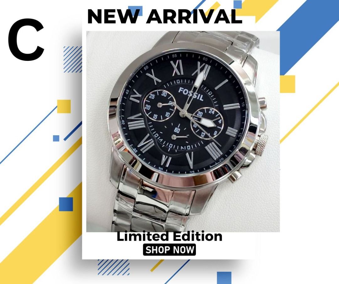 Fossil Battery Chronograph With date Men Watch