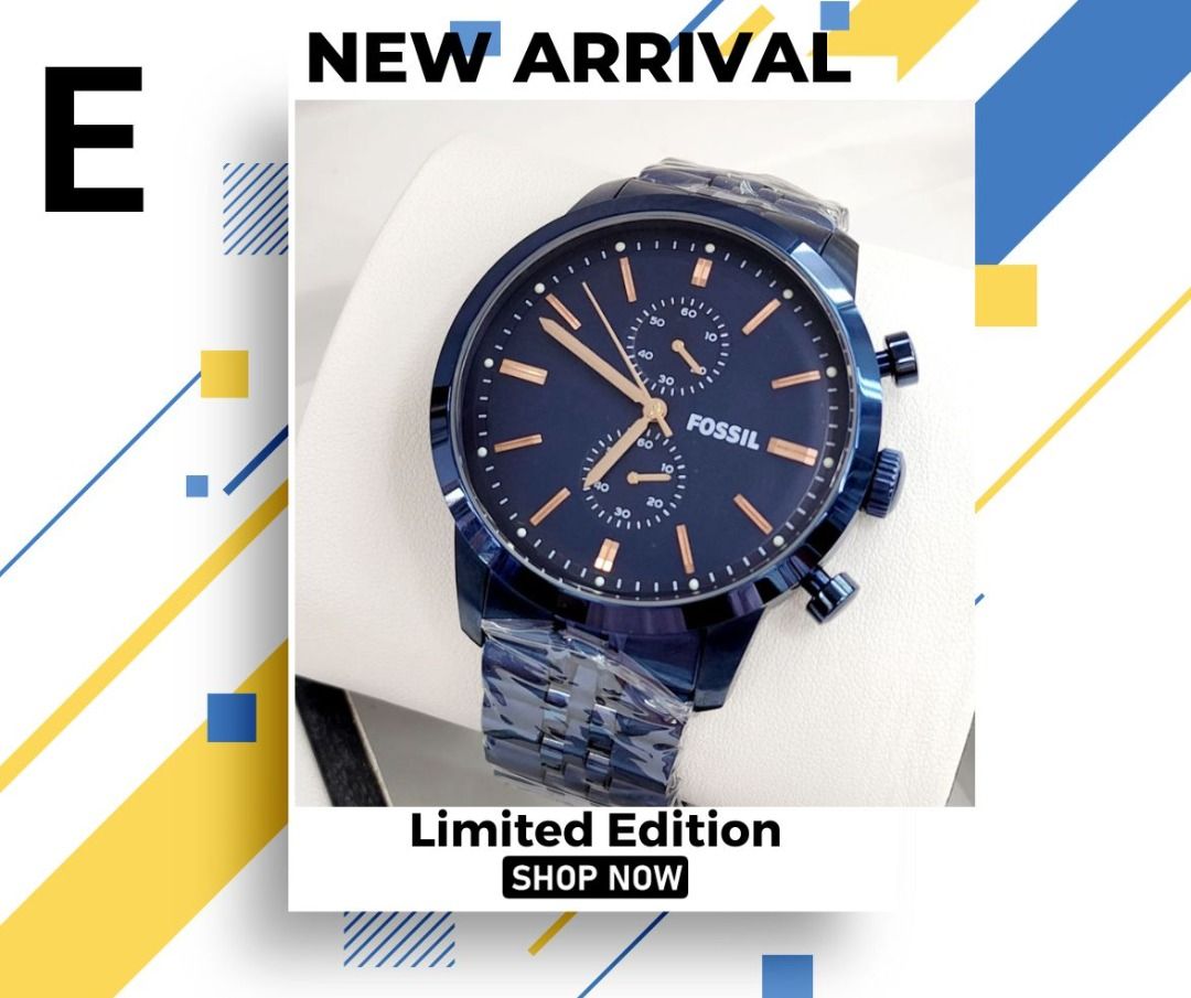 Fossil Battery Chronograph With date Men Watch Men s Fashion
