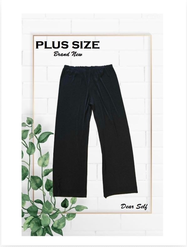 PLUS SIZE Black Tokong Capri Pants Stretchable for Ladies -XL