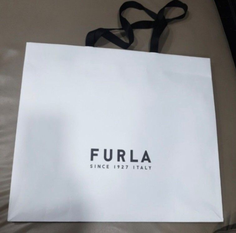 Furla paper top bag