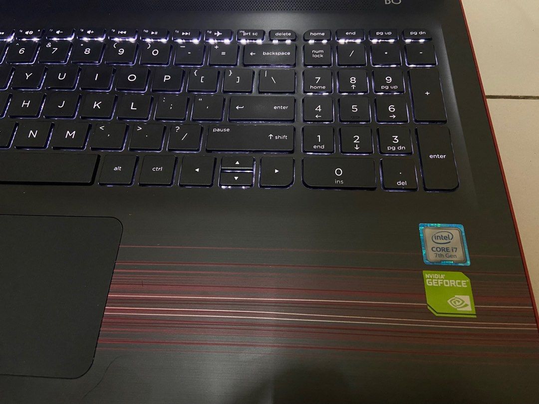 Gaming Laptop Hp Pavilion 15 core i7 Nvidia GT 940MX SSD 223GB Ram