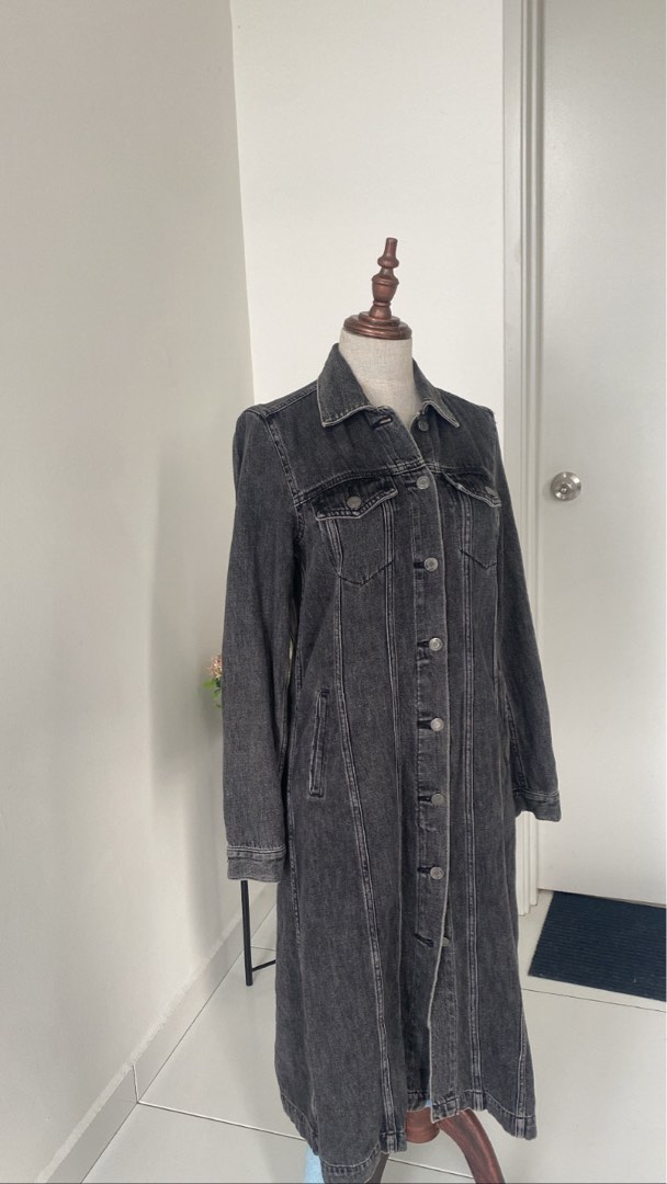 Gap denim duster online jacket