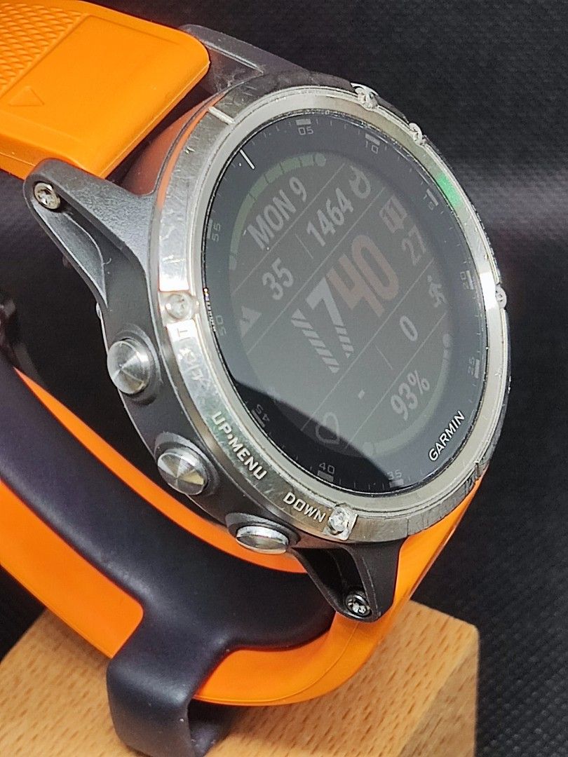 Garmin Fenix 5 Plus Apac Titanium Sapphire multi sport GPS Smart watch