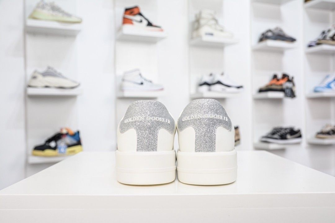 GGDB Golden Goose Deluxe Brand Women s Pure Star Glitter Leather Sneakers W 2023 Mid Season Sale