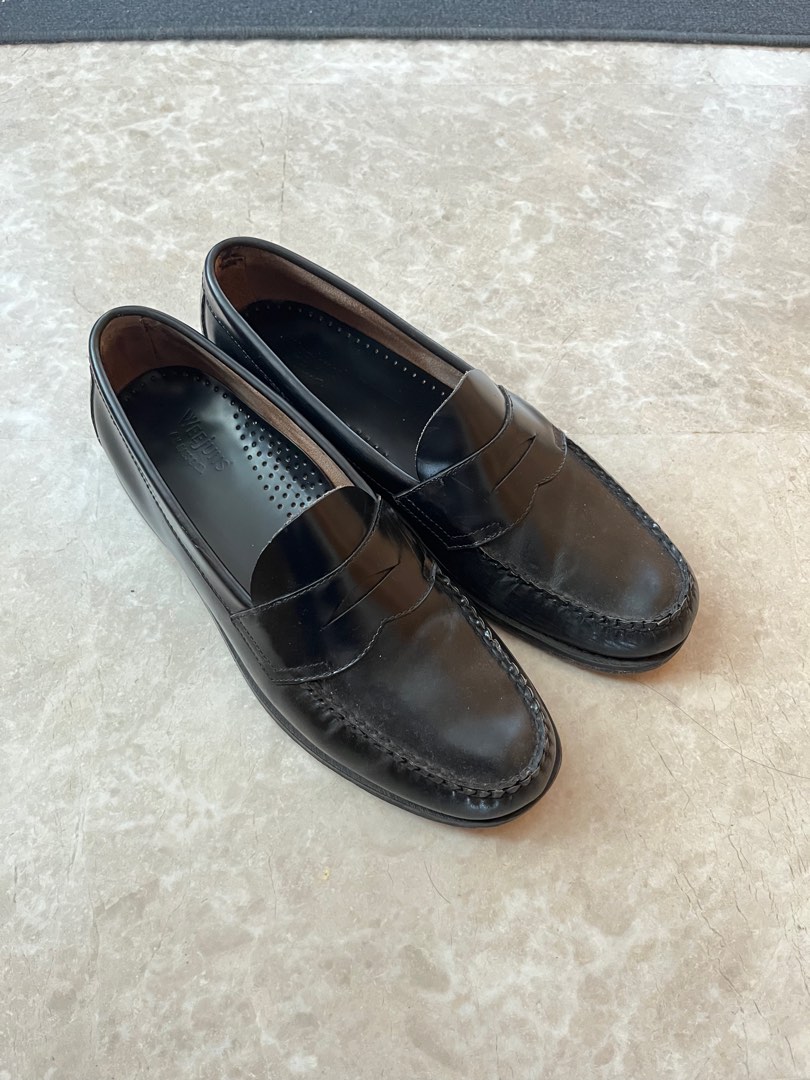 GH Bass Larson Weejuns Penny Loafers Black