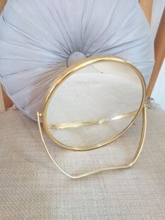 Gold nordic minimalist Aesthetic 2-way mirror
