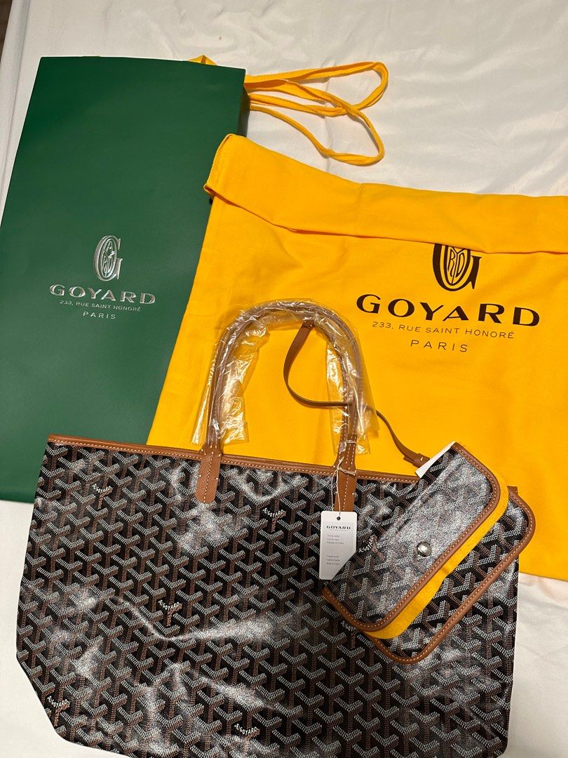Goyard Artois PM Black/Tan, Luxury, Bags & Wallets on Carousell