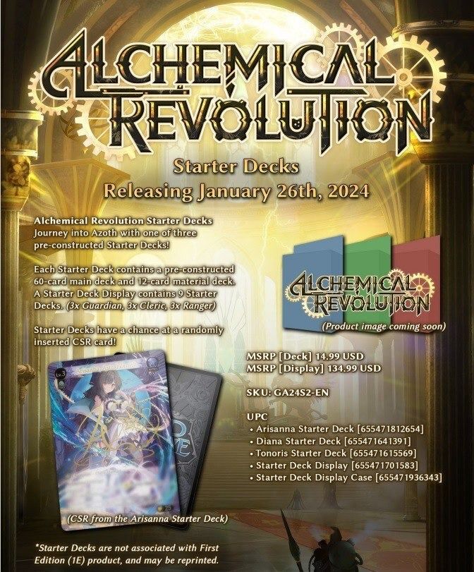 Grand ArchiveAlchemical Revolution Starter Deck / Booster Box, Hobbies &  Toys, Toys & Games on Carousell