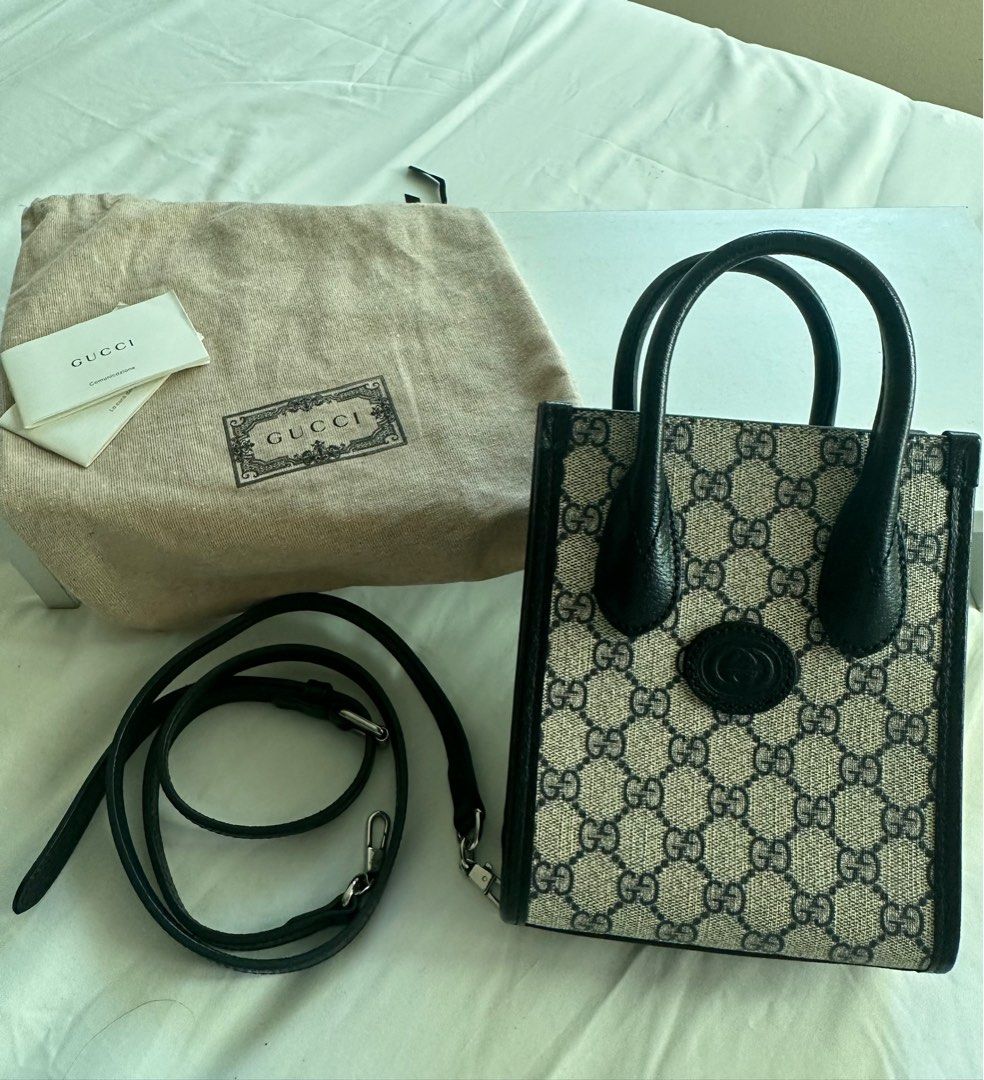Authentic Gucci GG monogram camera bag, Luxury, Bags & Wallets on Carousell