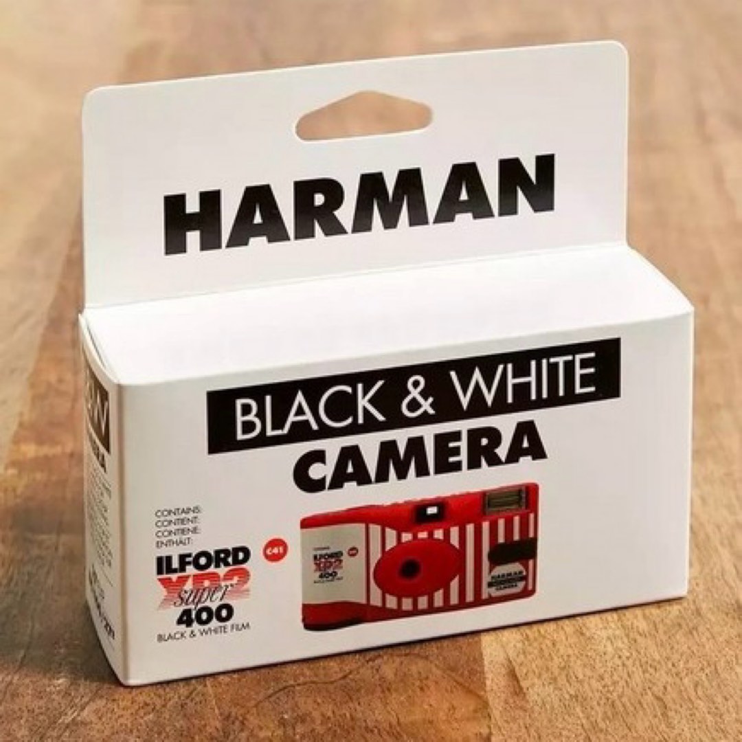 Harman Ilford XP2 B&W Disposable Camera, Photography, Cameras on Carousell