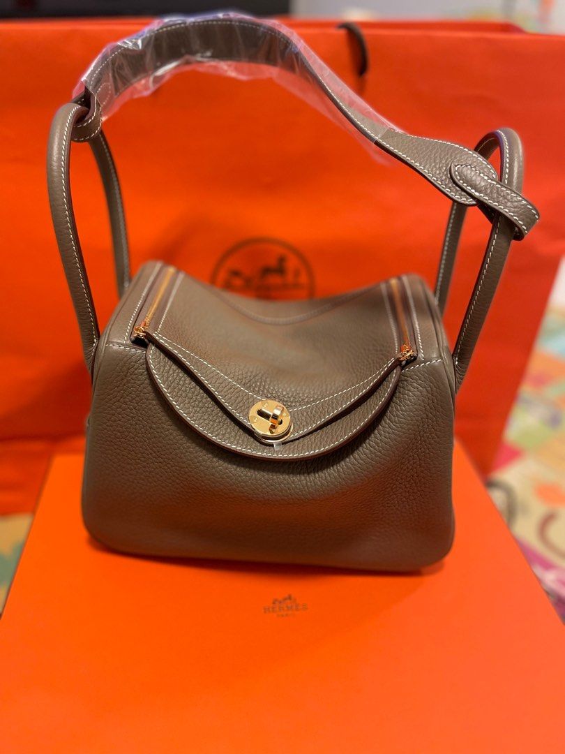 Hermes Lindy 26 Etain, Luxury, Bags & Wallets on Carousell