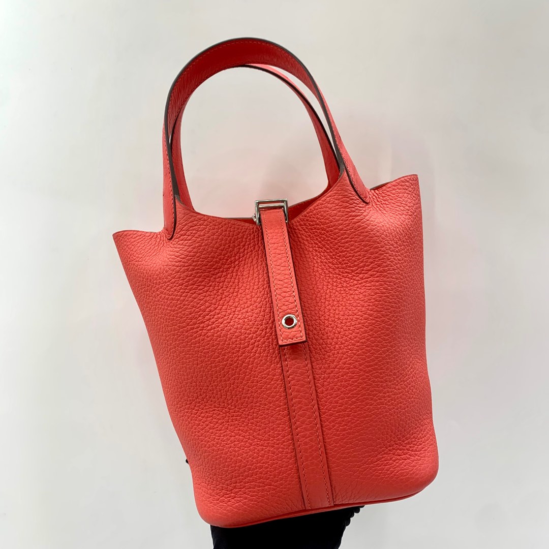 Hermes Picotin 18 Rose Texas GHW Y Stamp