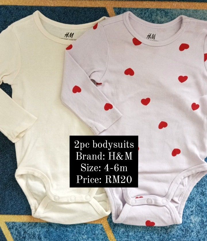 H and discount m baby bodysuit