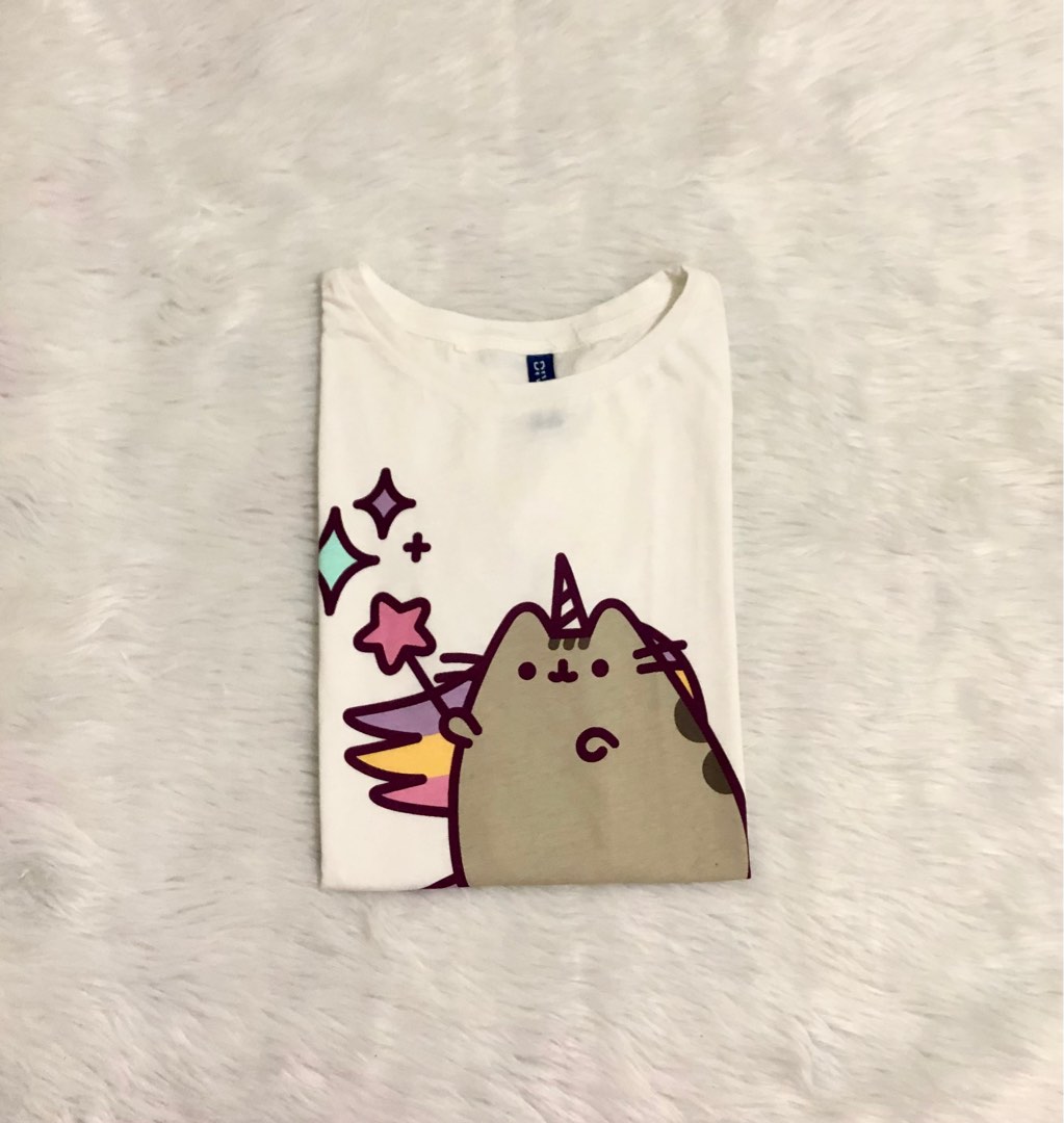 H&M Pusheen, Women's Fashion, Tops, Shirts on Carousell