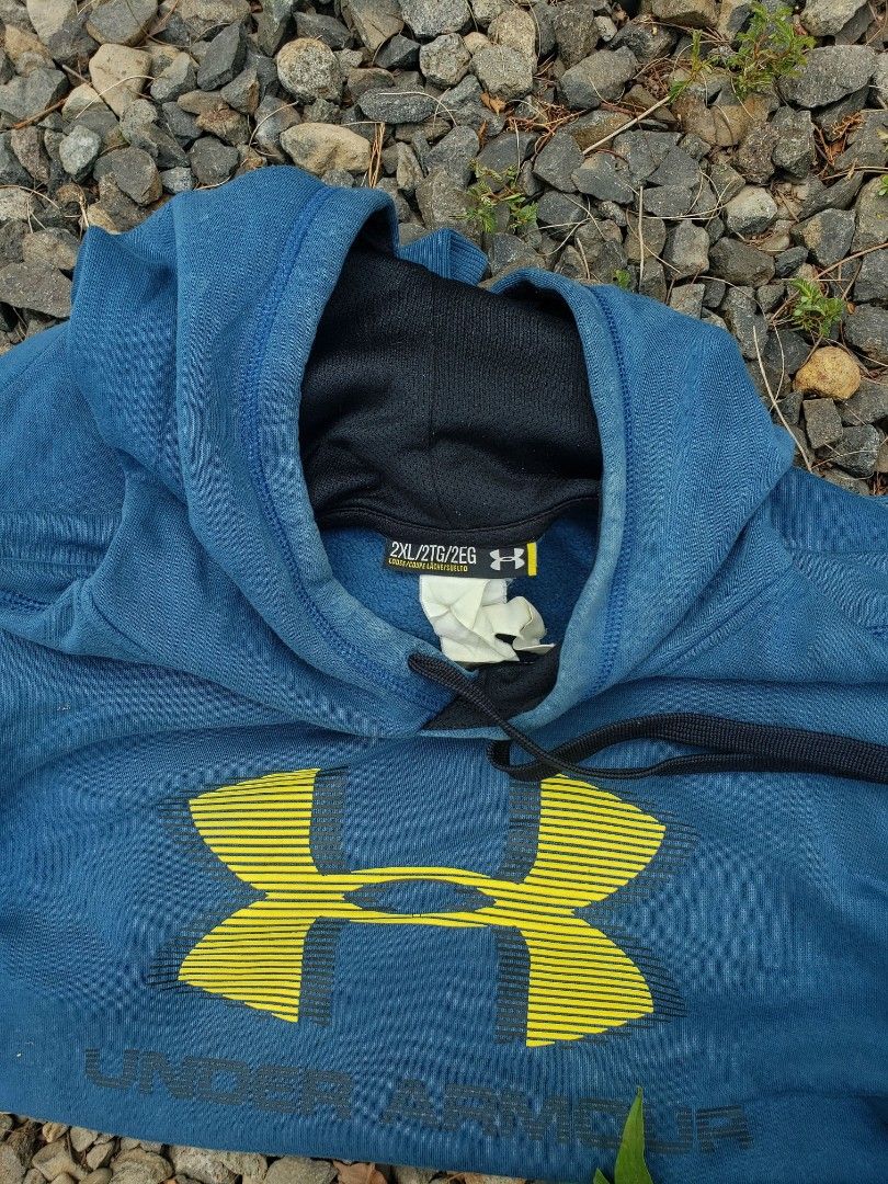 Hoodie UNDER ARMOUR BIG SIZE, Fesyen Pria, Pakaian Baju Luaran