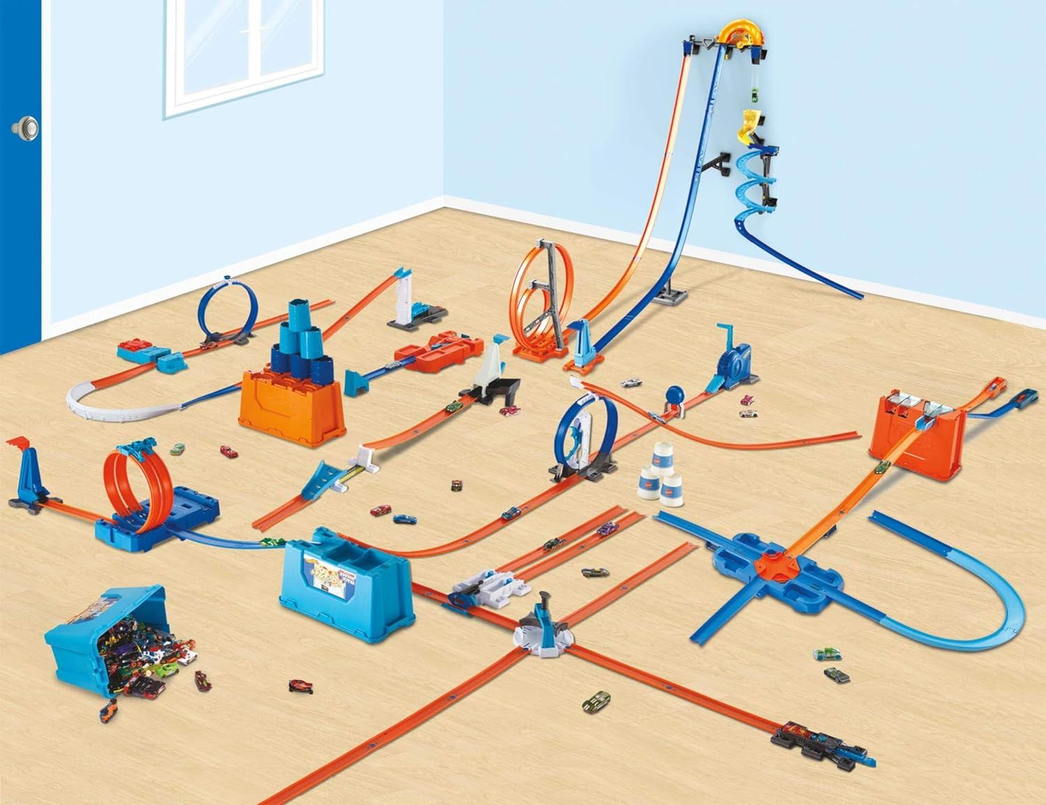 Hot Wheels GGP93 Track Builder Deluxe Stunt Box (Deluxe Stunt Box ...