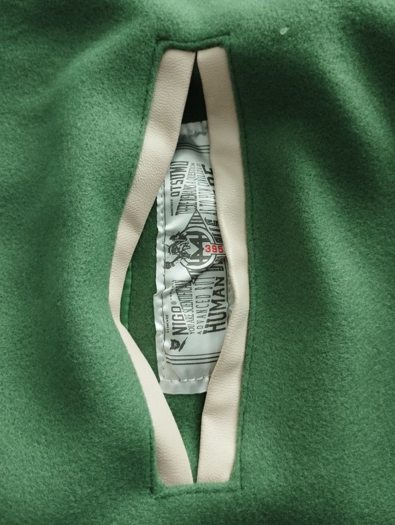 Hot Dog Tiger Human Made Green Varsity Jacket - Jackets Masters