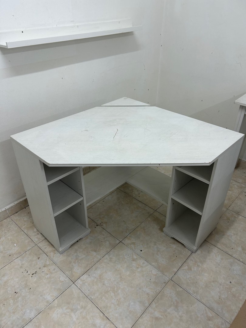 IKEA corner desk, Furniture & Home Living, Furniture, Tables