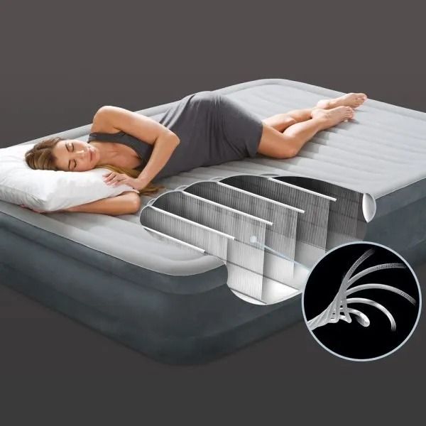 Intex self 2025 inflating air mattress