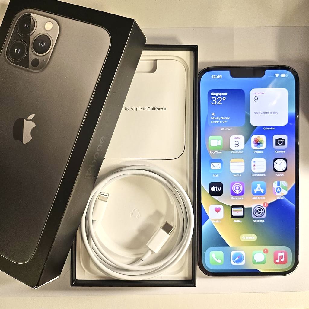 iPhone 13 Pro Max 250gb Graphite with 3 mth AppleCare +, Mobile Phones
