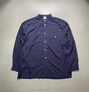 Issey Miyake - Chinese Collar Oversized Longsleeves