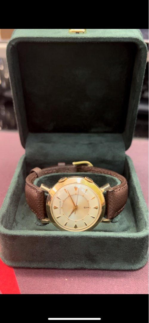 Jaeger LeCoultre Memovox vintage alarm watch Carousell
