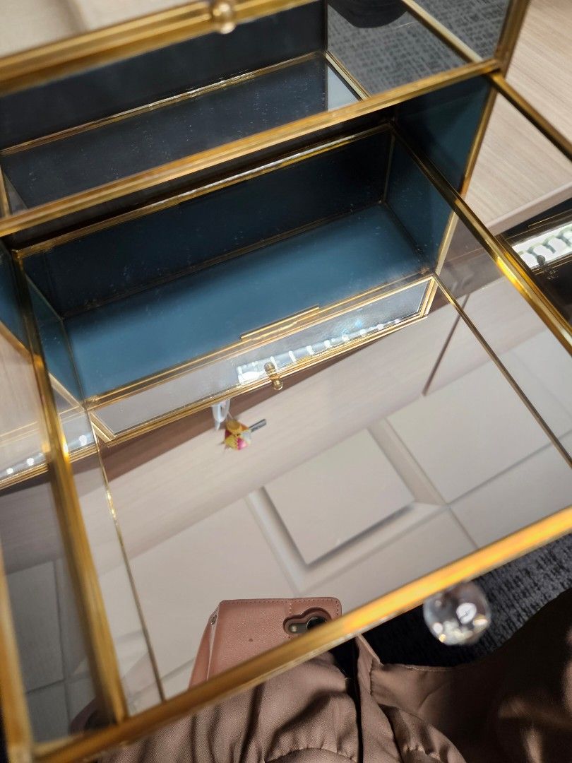 Glass jewellery box best sale kmart