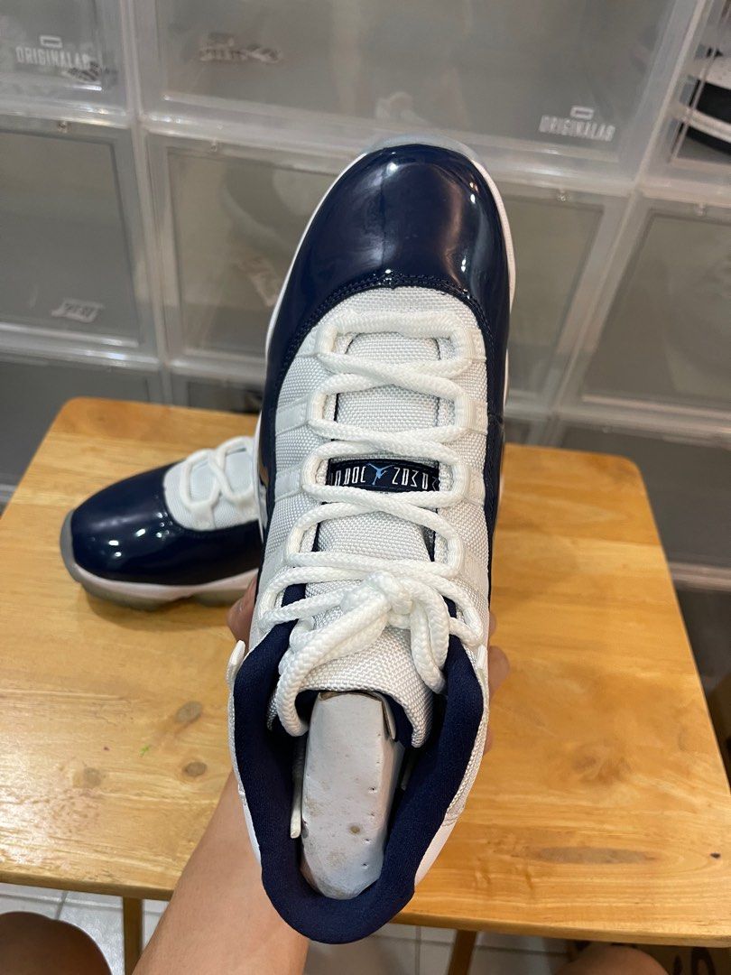 JORDAN 11 NAVY BLUE WIN LIKE 82 Men s Fashion Footwear Sneakers