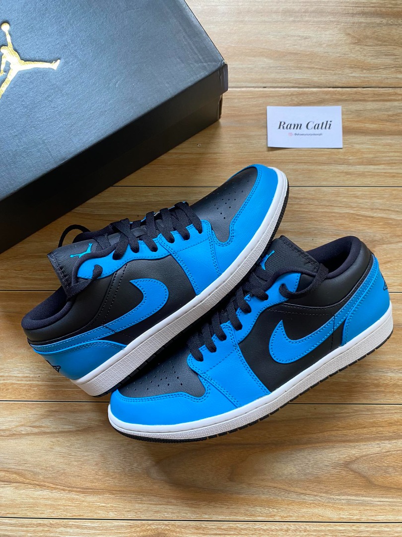 low top jordans 1 blue
