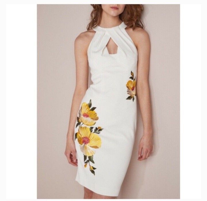 Karen millen embroidered pencil dress online