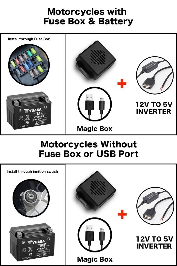 [Kashiko] Magic Box / Talk Box (Motorcycle) Bundle ( 1 ), Motorcycles ...