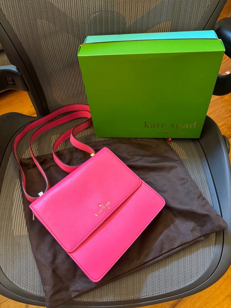 Kate spade pink and green purse store