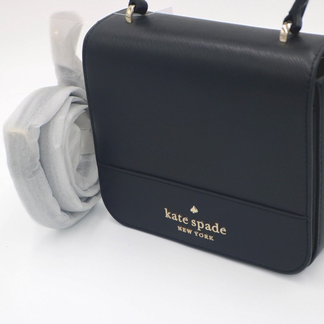 Kate Spade Staci Square Crossbody in Black, Luxury, Bags & Wallets on  Carousell