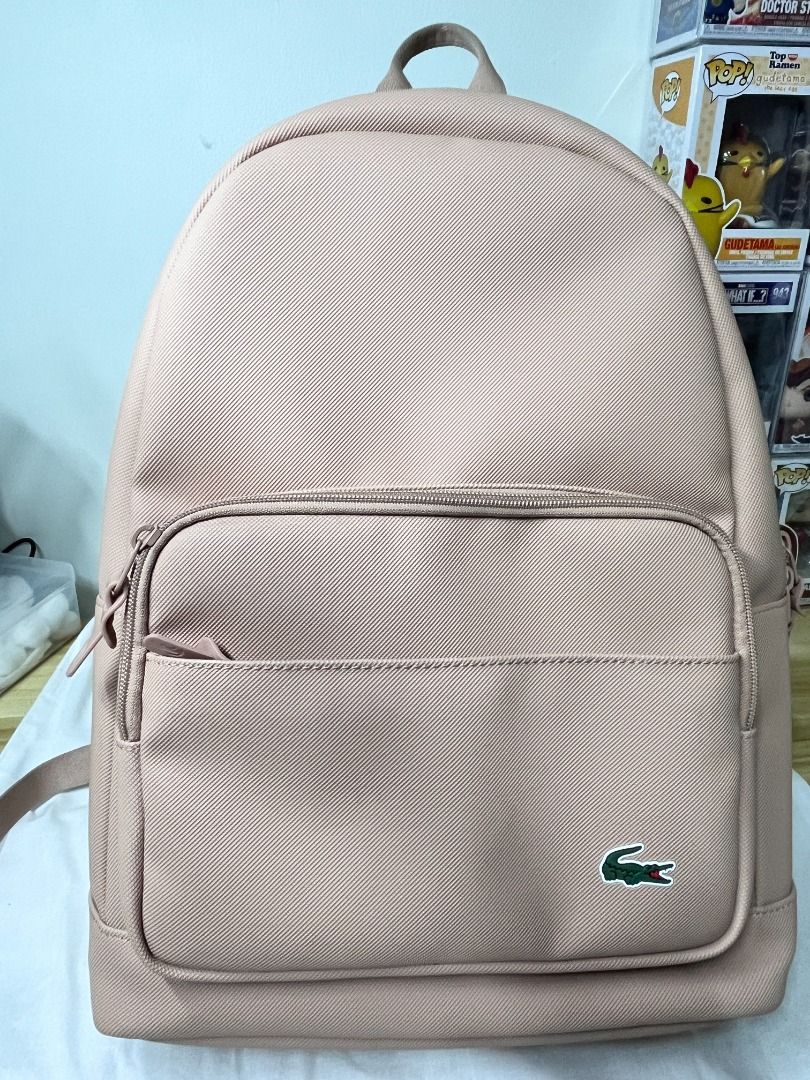 Lacoste pink sales backpack