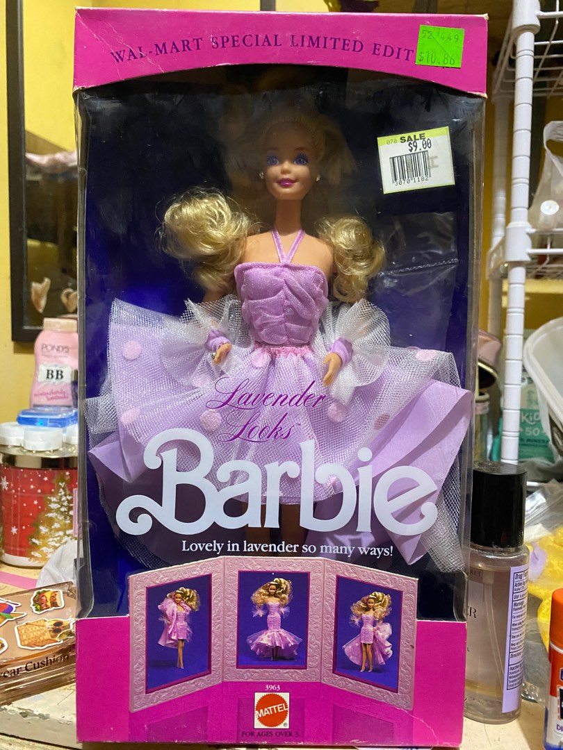 Barbie Lavender Looks 1989 – NRFB, édition Collector Mattel, Fabriquée En Chine, Avec Accessoires