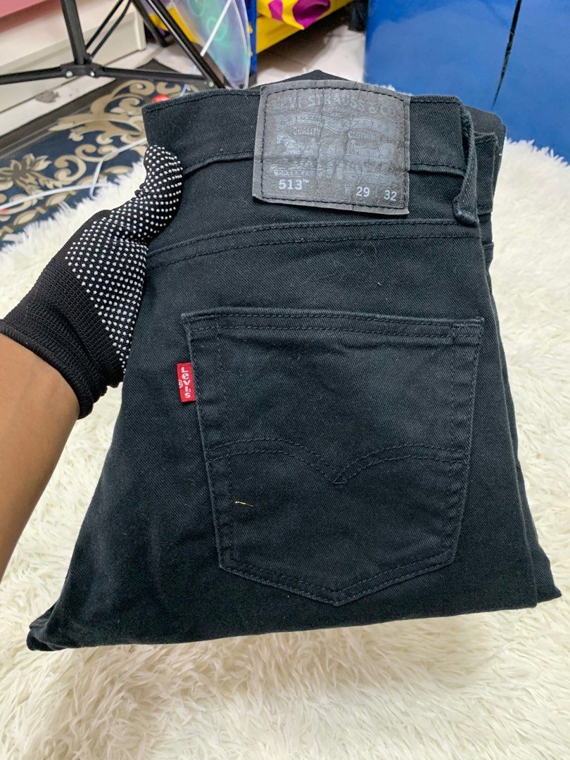 LEVIS 513 SUPER BLACK JEANS
