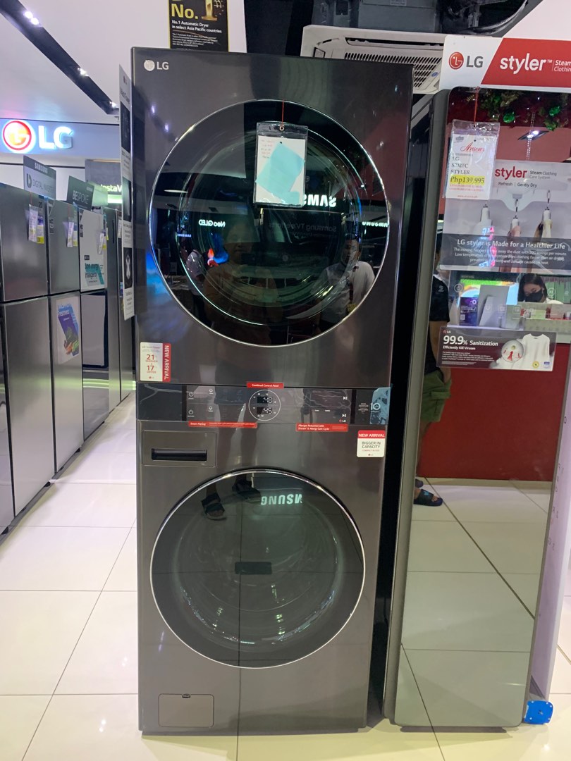 LG WASH TOWER INVERTER WASHER DRYER COMBO WT2117NHB, TV & Home ...