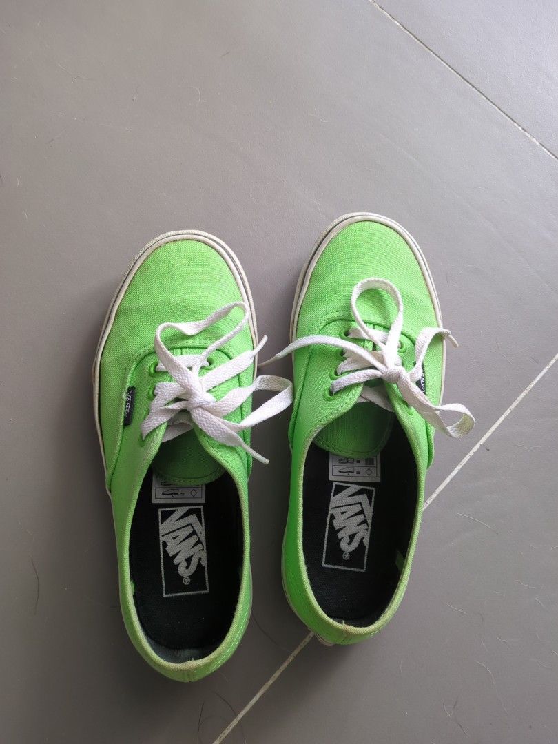 Lime Green Vans sneakers