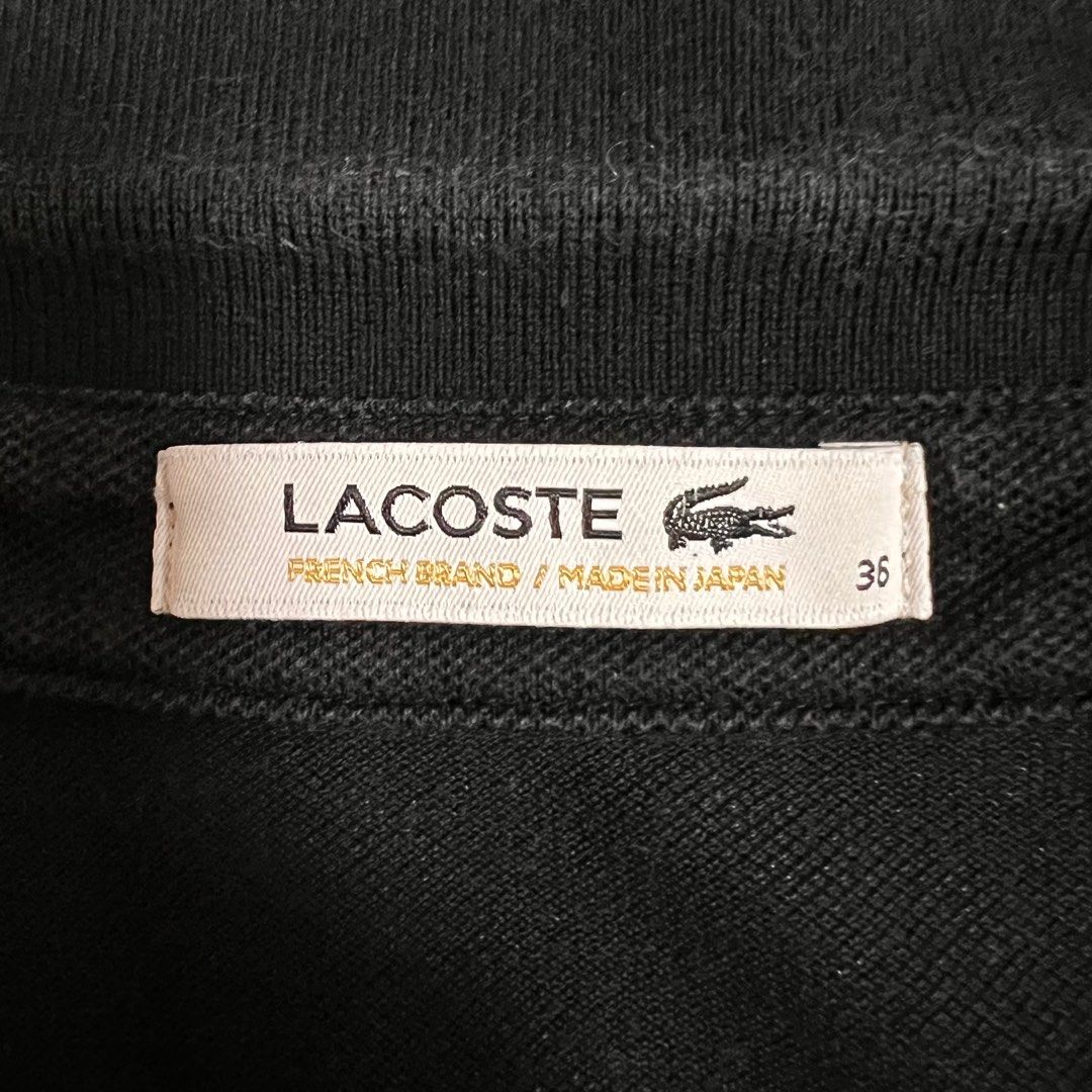 LOCOSTE polo shirt Black, Women's Fashion, Tops, Shirts on Carousell