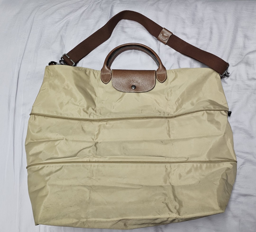 Longchamp Le Pliage Green Expandable Duffel Bag